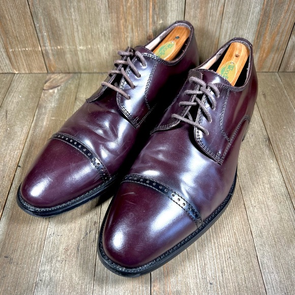 Joseph Abboud Leather Cap Toe Oxford Dress Shoes - Picture 2 of 10